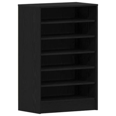 Afbeelding van vidaXL Schoenenkast Zwart Eik 60x35x92 cm Gelaagd Hout