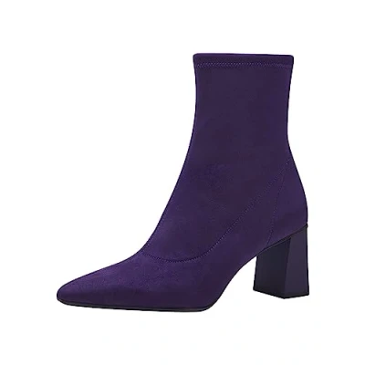 Afbeelding van Tamaris Korte laarzen, Dames, Maat: 39, Purple Textiel
