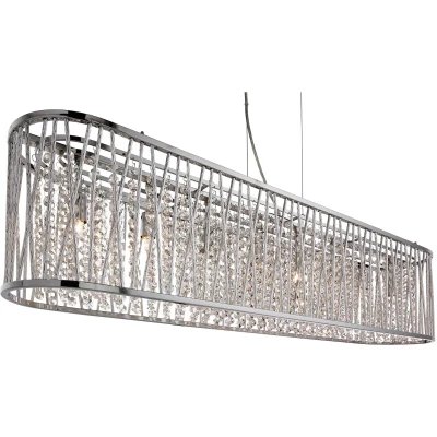 Afbeelding van Searchlight Elise Hanglamp 104 X 22 140 Cm Chroom
