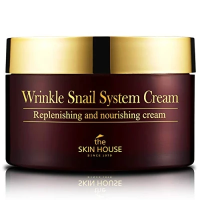 Afbeelding van THE SKIN HOUSE since 1979 anti rimpel systeem slakkencrème (3.38 ounces, vloeibaar/100 ml), rimpels, aging, vochtinbrengende crème, huidelasticiteit, nachtcrème voor het gezicht
