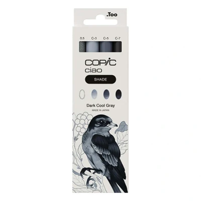 Image de Copic Ciao Shade set de marqueurs Dark Cool Grey (4 pièces)