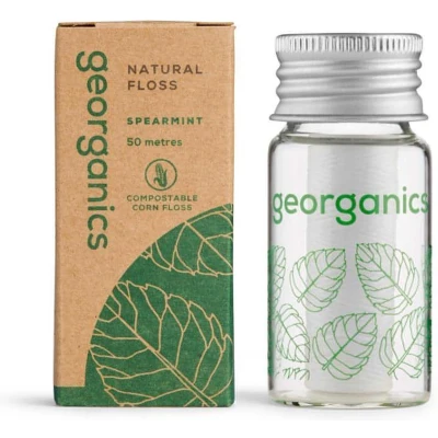 Afbeelding van Georganics Flosdraad Spearmint Plantaardig Veganistisch Mondgezondheid Composteerbaar