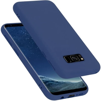 Afbeelding van Cadorabo Hoesje geschikt voor Samsung Galaxy S8 in LIQUID BLAUW Beschermhoes gemaakt van flexibel TPU silicone Case Cover