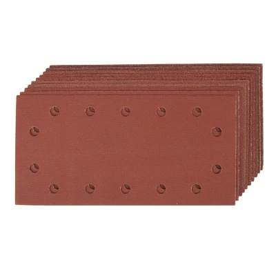 Afbeelding van Silverline 115 x 230 mm geperforeerde klittenband schuurvellen, 10 pak 2 60, 3 80, 120, 240 korrelmaten