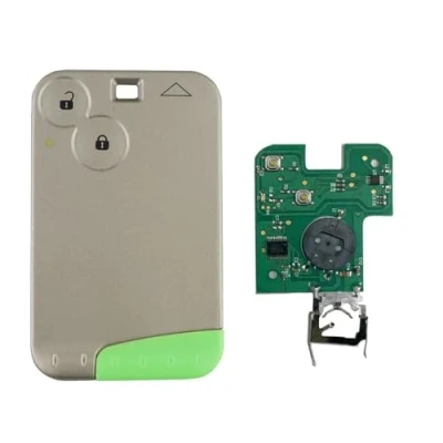 Afbeelding van Afstandsbediening autosleutelkaart behuizing knoppen voor Renault 433 MHz Pcf7947 chip 2 kaart Smart Car Key Laguna Space Velsatis Blade