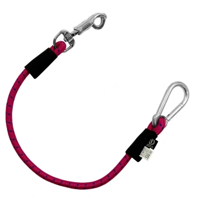 Image de Imperial Riding Longe d&#039;Attache pour Van Élastique Rose chaud/Marine/Rose chaud 60cm