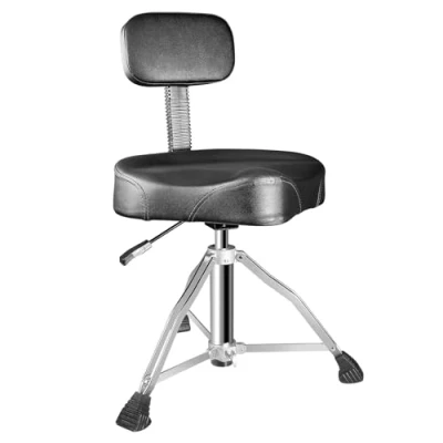 Afbeelding van SONICAKE Accukruk met rugleuning, hydraulisch in hoogte verstelbaar van 45 tot 60 cm, extra dikke bekleding, zwart