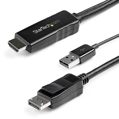 Image de StarTech.com HD2DPMM2M Câble adaptateur HDMI vers DisplayPort 2m 4K 30 Hz