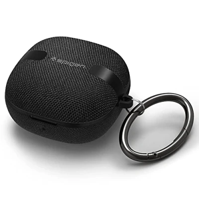 Image de Spigen Urban Fit Étui pour boîtier de chargement des écouteurs sans fil tissu, polycarbonate noir Samsung Galaxy Buds Live