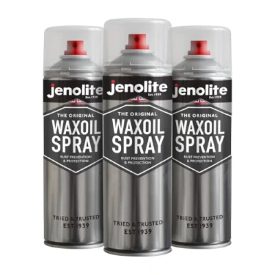 Afbeelding van JENOLITE Waxoil Roest en roestwerende spray, transparant, 500 ml (3 stuks)