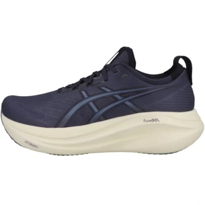Afbeelding van Asics Gelnimbus 27 Hardloopschoenen voor op de weg, Heren, Maat: 41.5, Indigo fog/denim blue Kunststof
