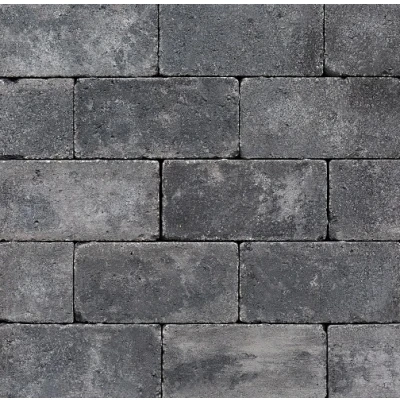 Afbeelding van Antieke trommel betonstraatsteen 21x10,5x6 cm antraciet