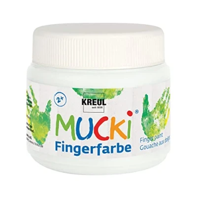 Afbeelding van Mucki Vingerverf Wit, 150ml