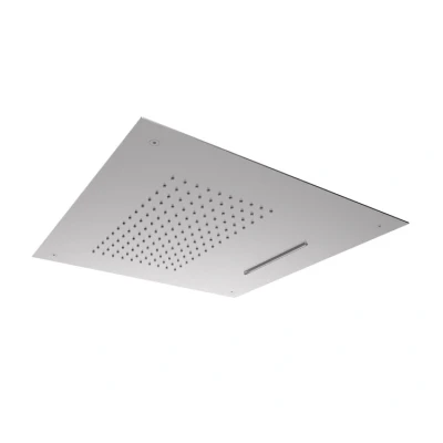 Afbeelding van SB Square 316 Regendouche inbouw met waterval 50x50cm plafond douchekop volledig RVS 1208946659