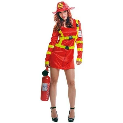 Afbeelding van Kostuums voor Volwassenen My Other Me Rood Brandweerman (2 Onderdelen) Maat XL