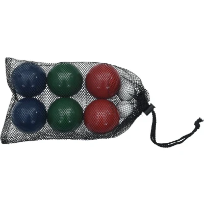 Afbeelding van 8 delige Jeu de boules ballenset en draagtas massief grenenhout