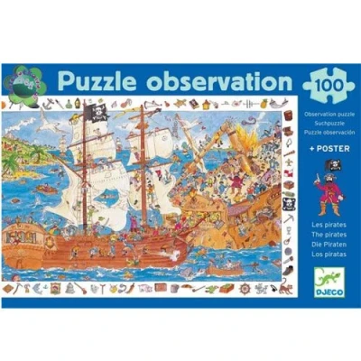 Afbeelding van Djeco puzzel observation piraten (100st)
