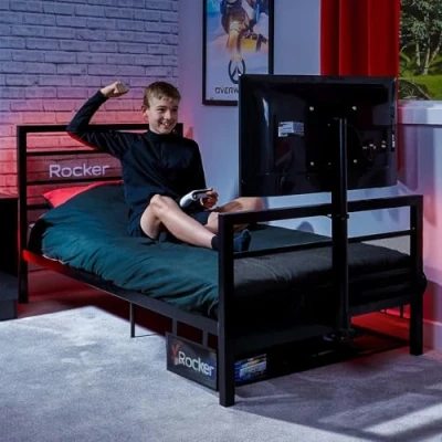 Afbeelding van X Rocker Basecamp Single TV Vesa Mount Gaming Bed White
