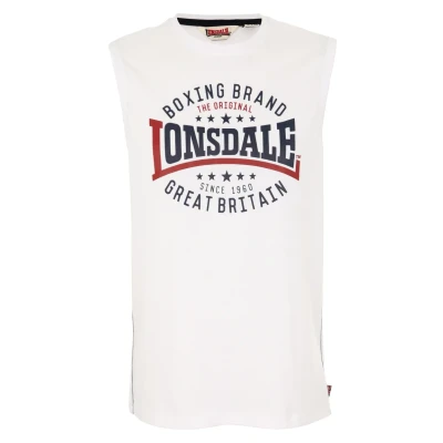 Afbeelding van Lonsdale ÄRMELLOSES Schmale Passform ST.AGNES Top, Heren, Maat: Medium, White
