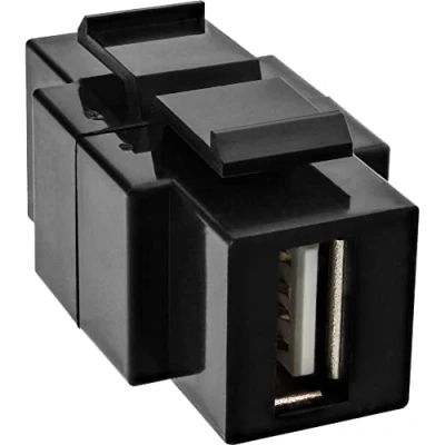 Afbeelding van InLine 76201T tussenstuk voor kabels USB 2.0 A female USB2.0 B Zwart