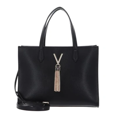 Afbeelding van VALENTINO Divina Shopping Bag Zwart/Goud, Zwart/Goud