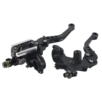Afbeelding van Keenso 2 stuks universele tank rem koppelingshendel hoofdcilinder hendel voor motorfiets stuur 7/8 22 mm aluminium