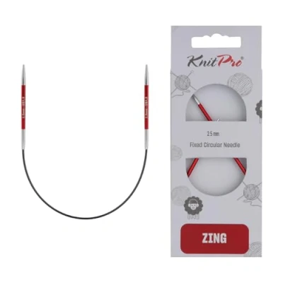 Afbeelding van KnitPro Zing vaste breinaalden rondbreinaalden 22,5 cm x 2,5 mm