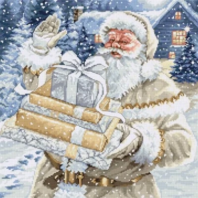 Afbeelding van Luca S Santa and Pressies borduren (pakket) BU5034