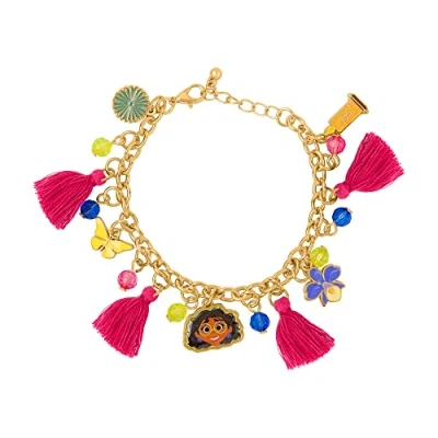 Afbeelding van Disney Encanto BH00332YL 65 Bedelarmband met veelkleurige kwastjes, één maat, Zink, Geen edelsteen, edelsteen