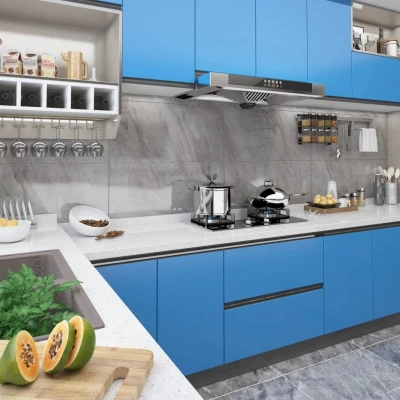 Afbeelding van Meubelfolie zelfklevend 500x90 cm PVC azuurblauw