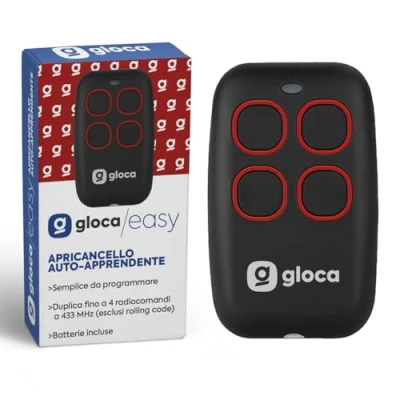 Afbeelding van gloca Telecomando Apricancello Easy Garage zelflerende 4 kanaals frequentie, 433 MHz, geen rollende code (geen variabele codice)