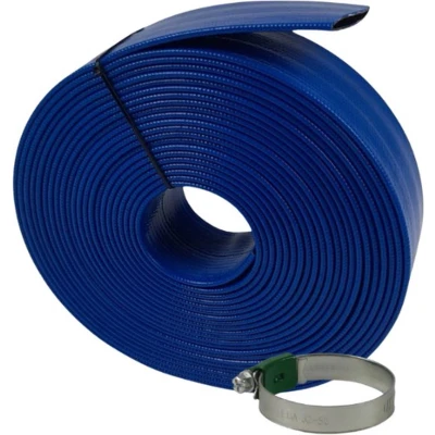 Afbeelding van Hydro S Platte waterslang Light PVC 32 mm 3 bar blauw 25 meter