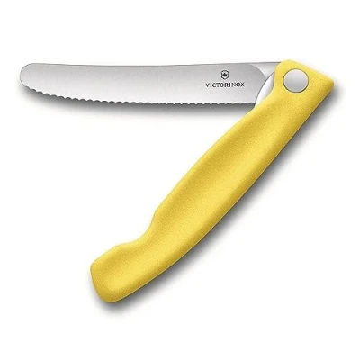 Afbeelding van Victorinox Inklapbaar kartelmes Geel