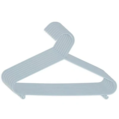 Afbeelding van Bieco Kledinghangers Kunststof Hazy Blue 8 stuks 04014155