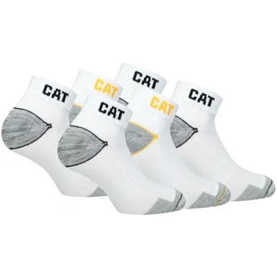 Afbeelding van Caterpillar 6/12 paar werksokken voor sneakers heren, ongevalspreventie, hiel en teen van versterkt katoen