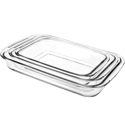 Afbeelding van IBILI Crystal 480700 Ovenschaal, rechthoekig, 3 stuks