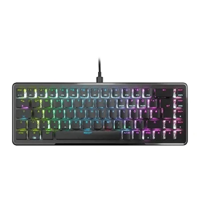 Afbeelding van Roccat Vulcan II Mini 65% optisch gamingtoetsenbord (DE), RGB verlichting, afneembare kabel, aluminium oppervlak, zwart