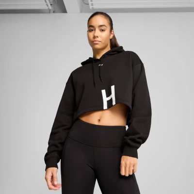 Afbeelding van Puma Hyrox Heavyweight Hoodie Hoodie, Dames, Maat: Large, Black