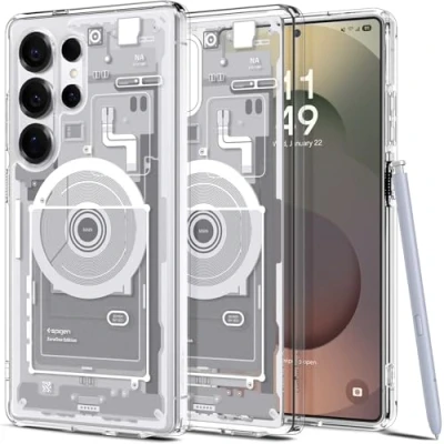 Afbeelding van Spigen Ultra Hybrid MagFit beschermhoes compatibel met Samsung Galaxy S25 Zero One wit