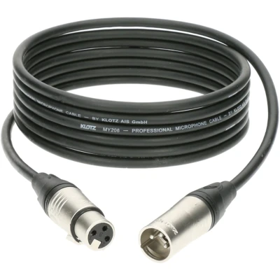 Afbeelding van Klotz M1K1FM0200 Microfoonkabel zwart 2 m
