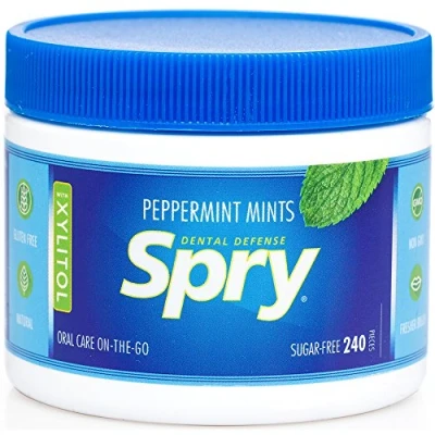 Afbeelding van Xlear Inc (Xclear), Spry, Power Peppermunts, Suikervrij, 240 Count, 144 g
