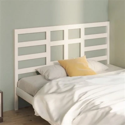Afbeelding van Hoofdbord 146x4x104 cm massief grenenhout wit