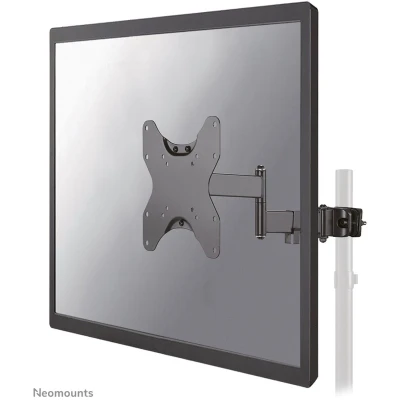 Afbeelding van Neomounts FL40 450BL12 full motion TV beugel 23 42&quot; montage op Ø28 50 mm paal kantelen zwenken roteren zwart