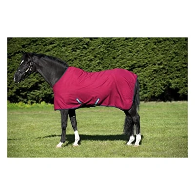 Afbeelding van Horseware Rambo Techni Waffle Cooler Bordeauxrood 115/168 cm