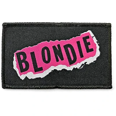 Afbeelding van Blondie Punk Logo Patch Zwart