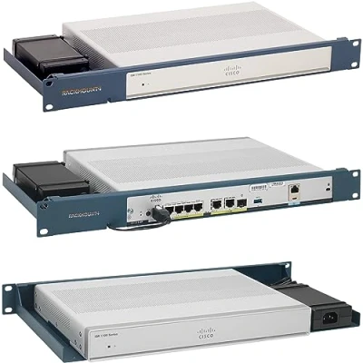 Afbeelding van Rackmount.IT Rekmontageset voor Cisco ISR 111X, Accessoires serverkasten, Blauw