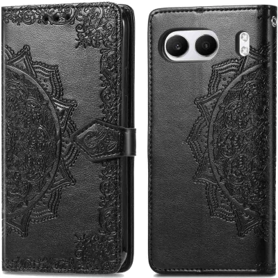 Afbeelding van imoshion Hoesje Geschikt voor OnePlus Nord 4 Met Pasjeshouder Luxe Bookcase Zwart