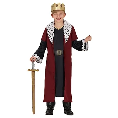 Afbeelding van Guirca Koning Prins &amp; Adel Kostuum Art Tuur De Eerste Jongen Rood 3 4 jaar Carnavalskleding Verkleedkleding