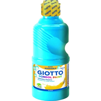 Afbeelding van Giotto Plakkaatverf School Paint Junior 250 Ml Blauw