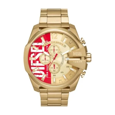 Afbeelding van Diesel heren Mega Chief horloge DZ4642 in de kleur Goud